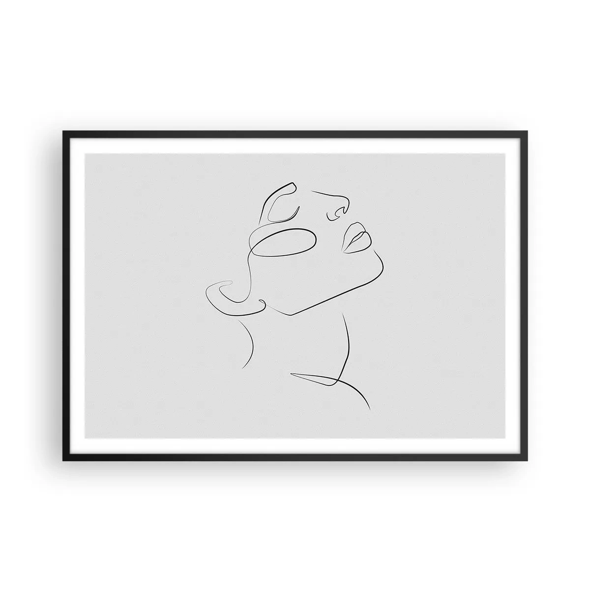 Poster în ramă neagră - Meandrele unui vis - 100x70 cm