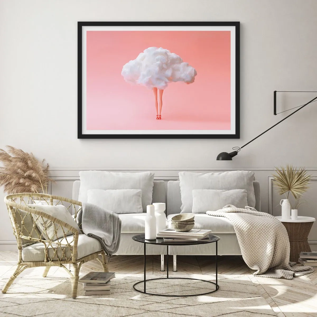 Poster în ramă neagră - Dulce promisiune - 100x70 cm