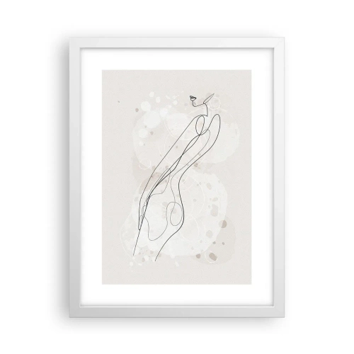 Poster în ramă albă - Să rătăcești cu privirea - 30x40 cm