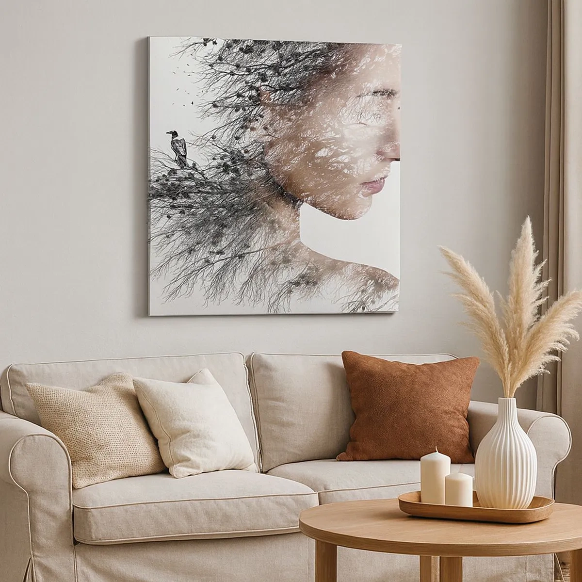 Tablou pe pânză - Spiritul pădurii - 30x30 cm