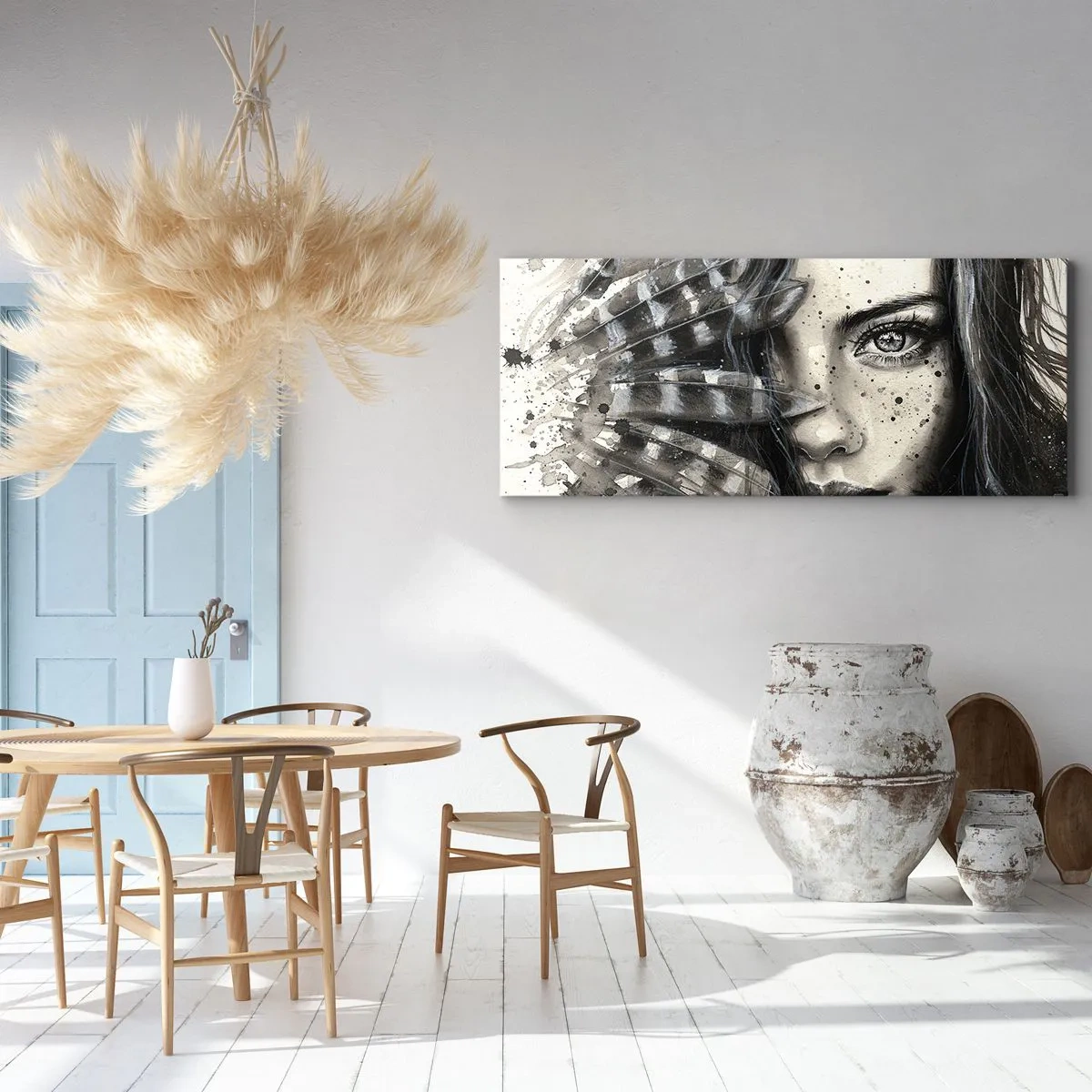 Tablou pe pânză - Frumusețe sălbatică - 100x40 cm