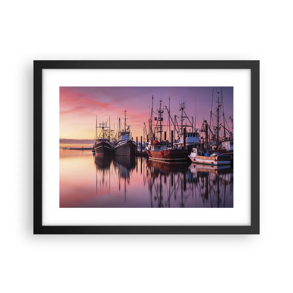 Poster în ramă neagră - Înainte de o zi plină - 40x30 cm