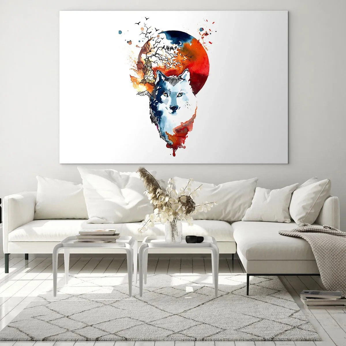 Tablou pe sticlă - Bot în bot cu noaptea - 100x70 cm