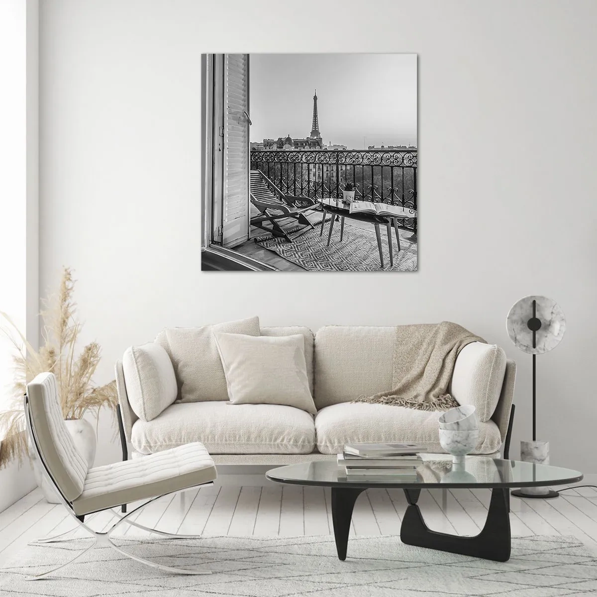 Tablou pe sticlă - După-amiază pariziană - 70x70 cm