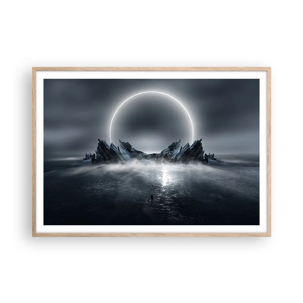 Poster în ramă de stejar deschis - Final de poveste - 100x70 cm