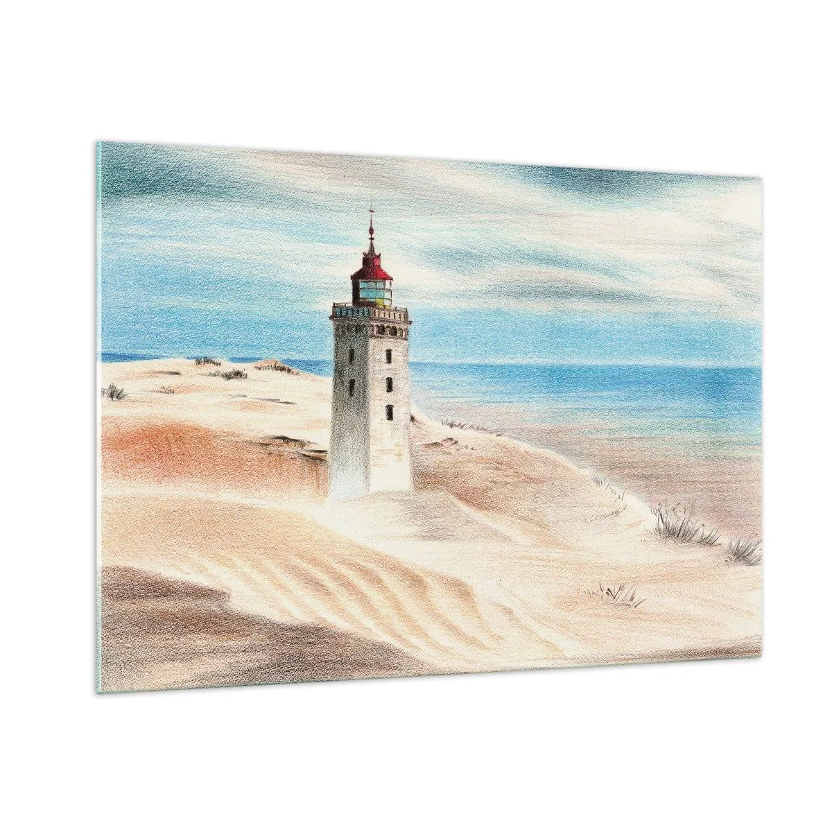 Tablou pe sticlă - Privind mereu marea - 100x70 cm