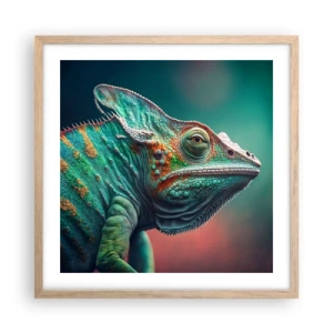 Poster în ramă de stejar deschis - Mă poți vedea? Nu e bine... - 50x50 cm