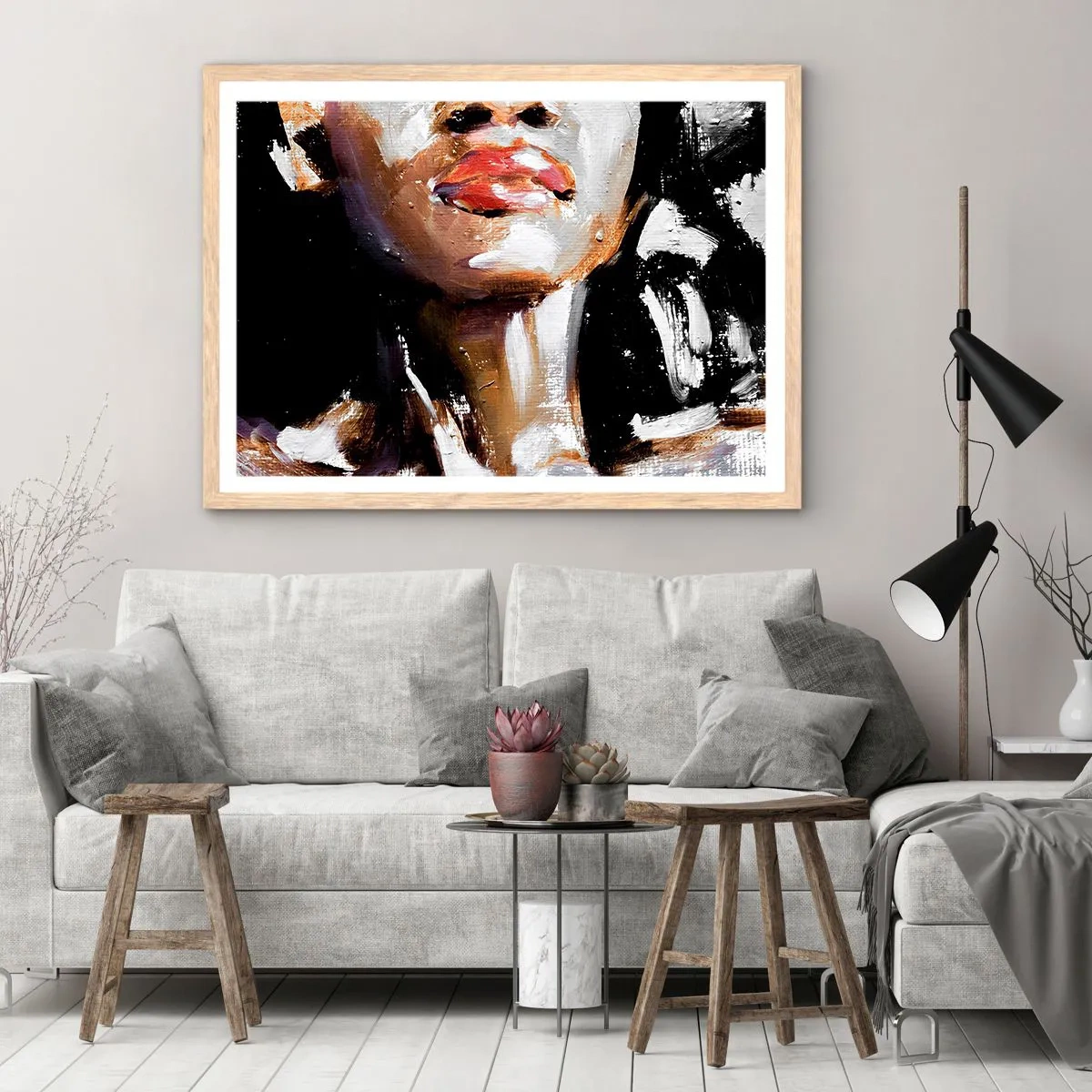 Poster în ramă de stejar deschis - Mândrie fără prejudecăți - 40x30 cm