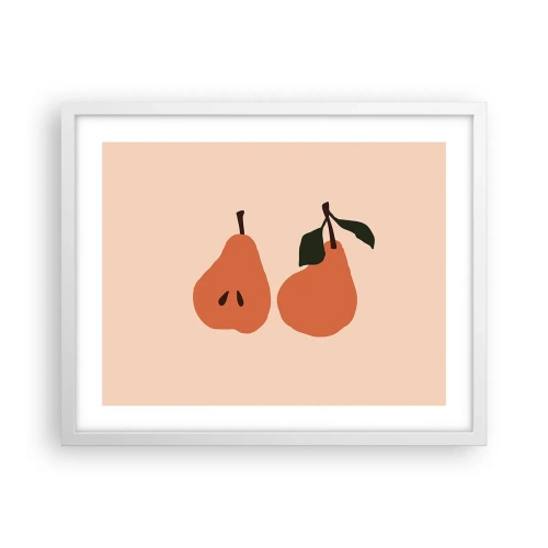 Poster în ramă albă - Dulceața în sine - 50x40 cm