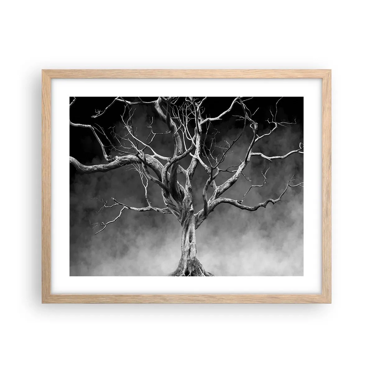 Poster în ramă de stejar deschis - Primare și sacre - 50x40 cm