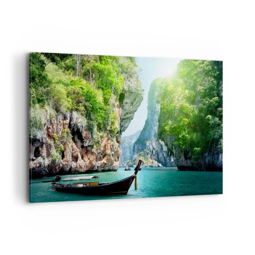 Tablou pe pânză - Invitație la o călătorie exotică - 120x80 cm