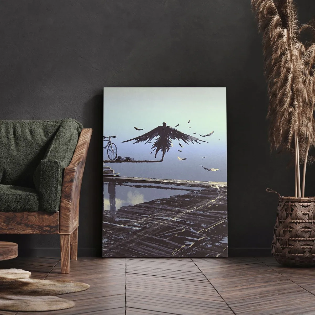 Tablou pe pânză - Icarus veșnic viu - 45x80 cm