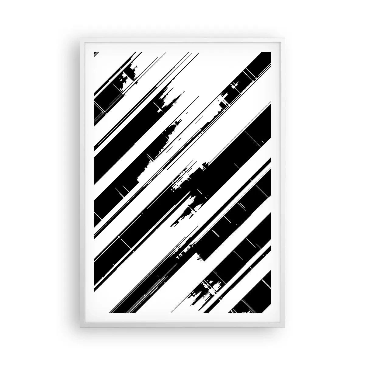 Poster în ramă albă - Compoziție intensă și dinamică - 70x100 cm