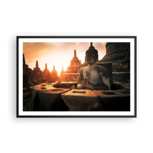 Poster în ramă neagră - Vreme de mare înțelepciune - 91x61 cm
