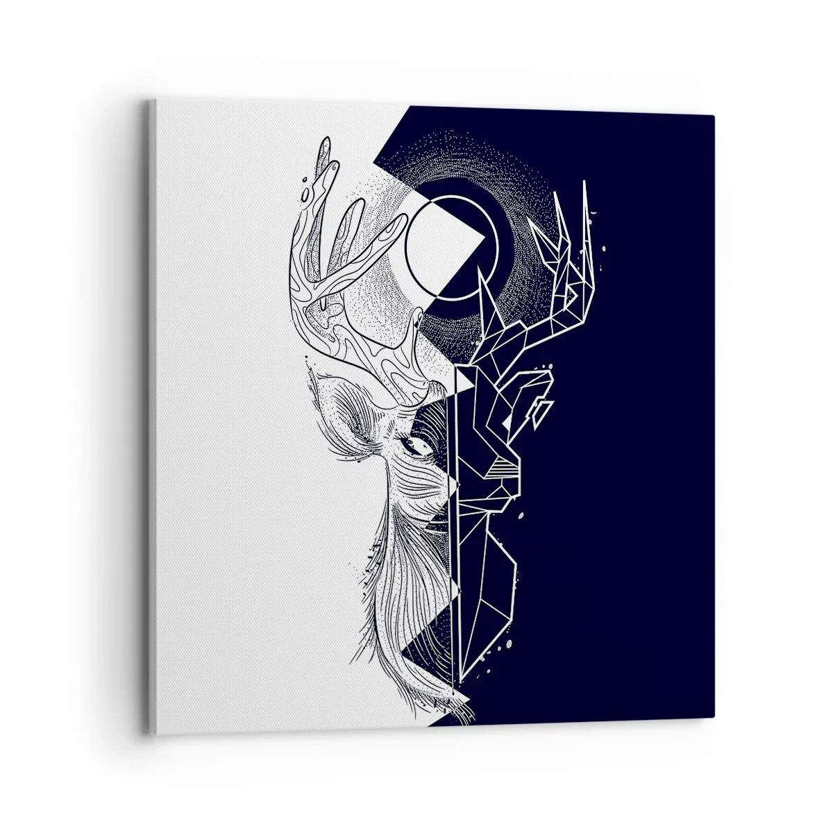 Tablou pe pânză - Lupta și unitatea contrariilor - 70x70 cm