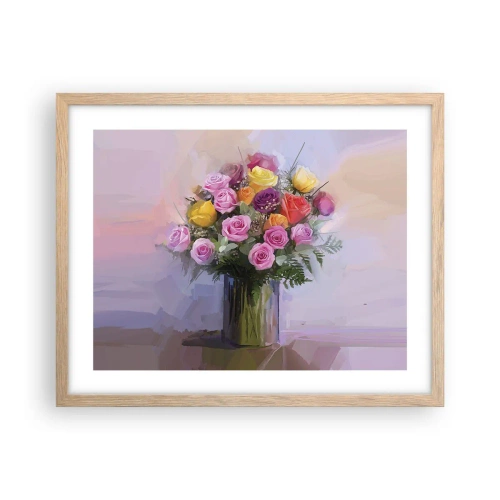 Poster în ramă de stejar deschis - Frumusețe reținută - 50x40 cm