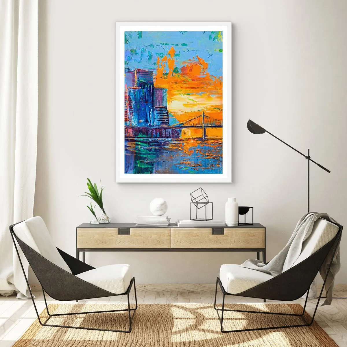Poster în ramă albă - Cultură și natură - 40x50 cm