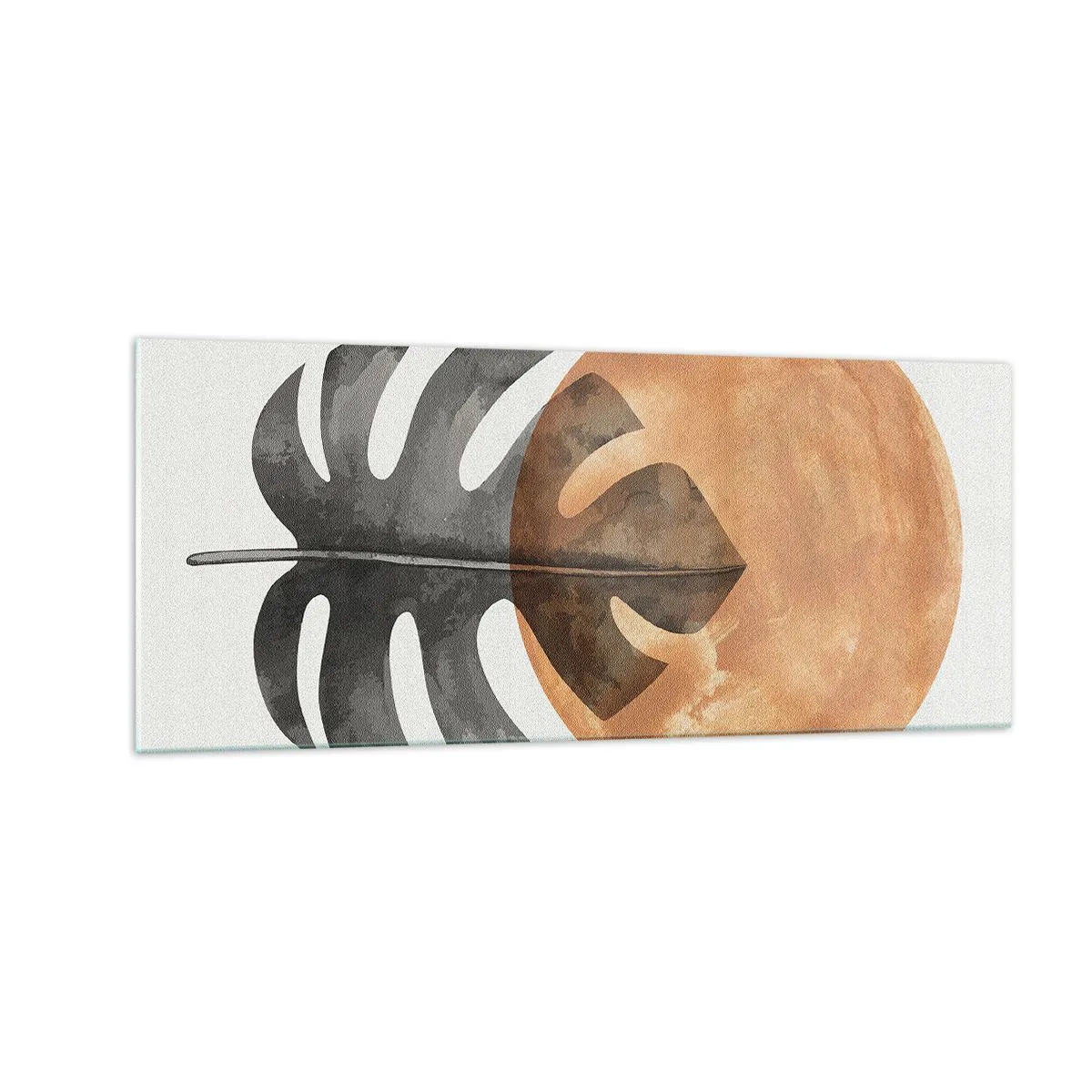 Tablou pe sticlă - Doar soarele - 100x40 cm