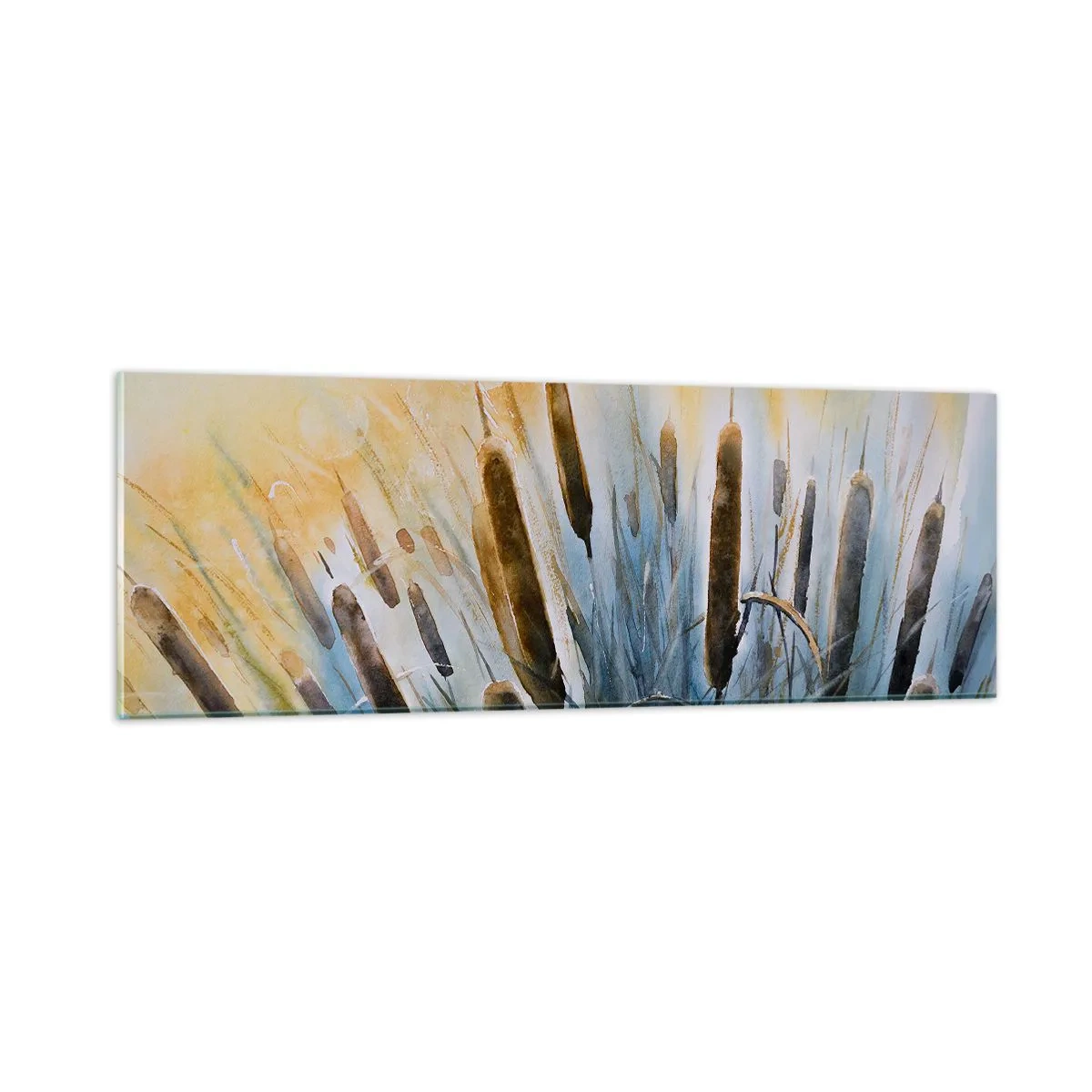 Tablou pe sticlă - Răcoarea apei, căldura soarelui - 90x30 cm