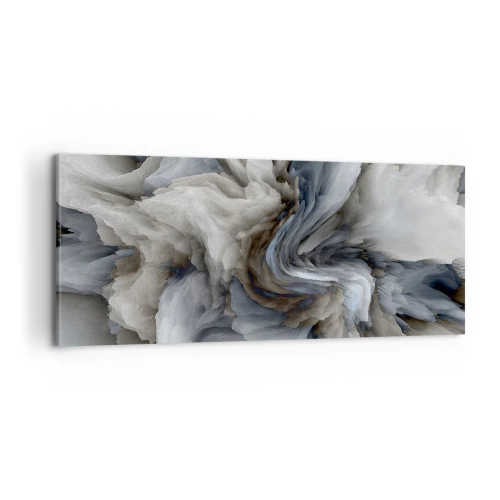 Tablou pe pânză - Piatră și floare - 100x40 cm