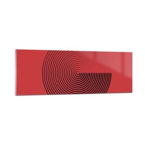 Tablou pe sticlă - Mișcare circulară - 90x30 cm