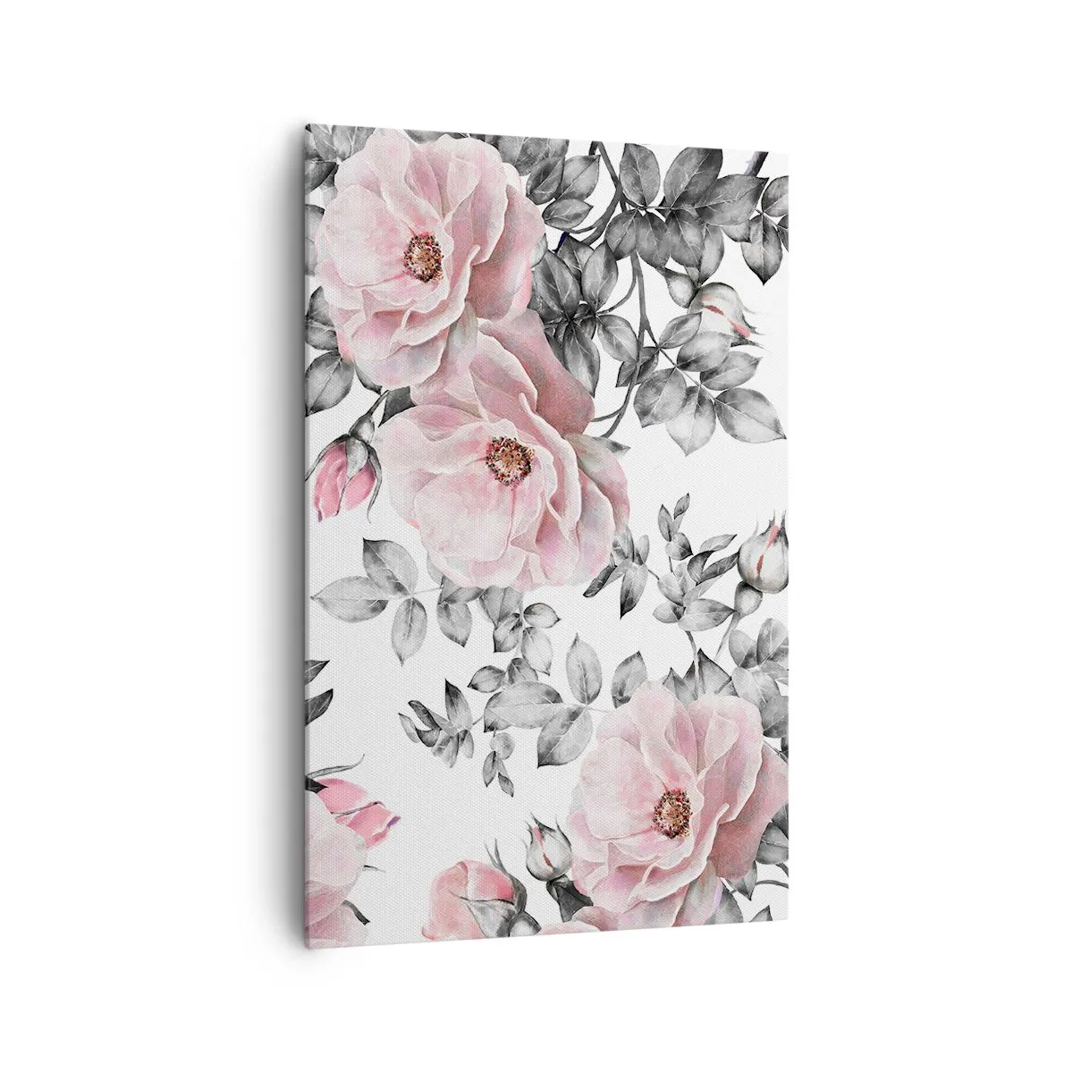 Tablou pe pânză - Pierde-te în florile de trandafir - 80x120 cm