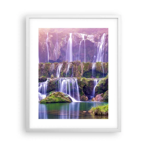 Poster în ramă albă - Scara către cer - 40x50 cm