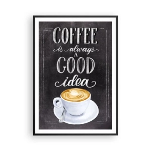 Poster în ramă neagră - Of course! - 70x100 cm