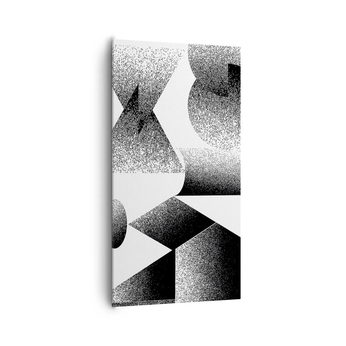 Tablou pe pânză - Unghiuri și ovale - 65x120 cm