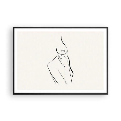 Poster în ramă neagră - Val de melancolie - 100x70 cm