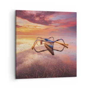 Tablou pe pânză - Liniștea unei seri tropicale - 60x60 cm