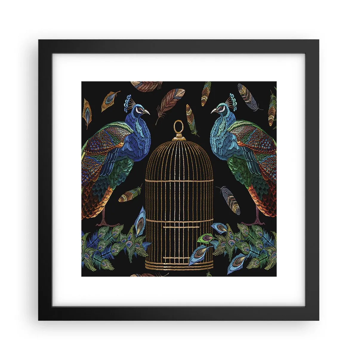Poster în ramă neagră - În veșmânt regal - 30x30 cm