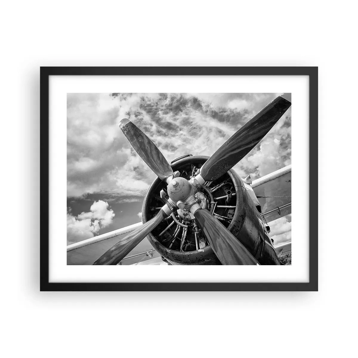 Poster în ramă neagră - Cuceritorul cerului - 50x40 cm