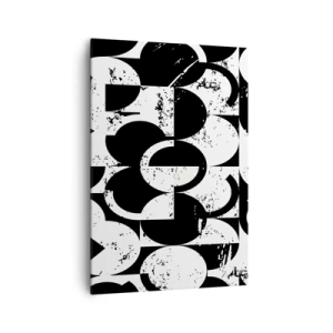 Tablou pe pânză - Albul e alb și negrul e negru - 70x100 cm