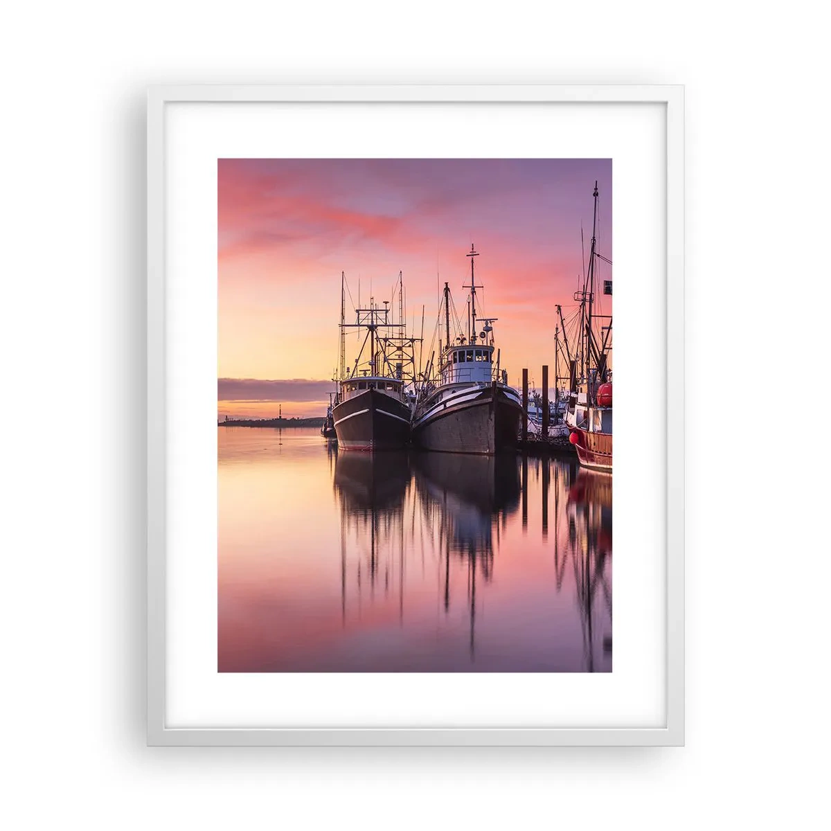 Poster în ramă albă - Înainte de o zi plină - 40x50 cm