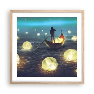 Poster în ramă de stejar deschis - Lucruri la care filozofii nu au visat niciodată - 50x50 cm