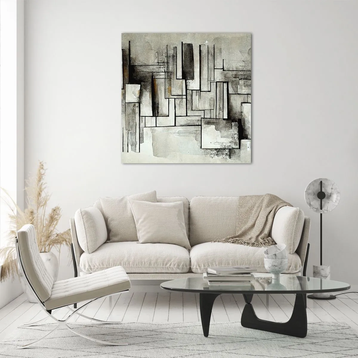 Tablou pe sticlă - Puterea simplității - 70x70 cm