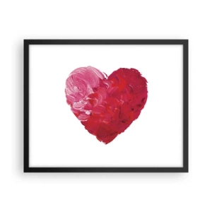 Poster în ramă neagră - All you need is love - 50x40 cm