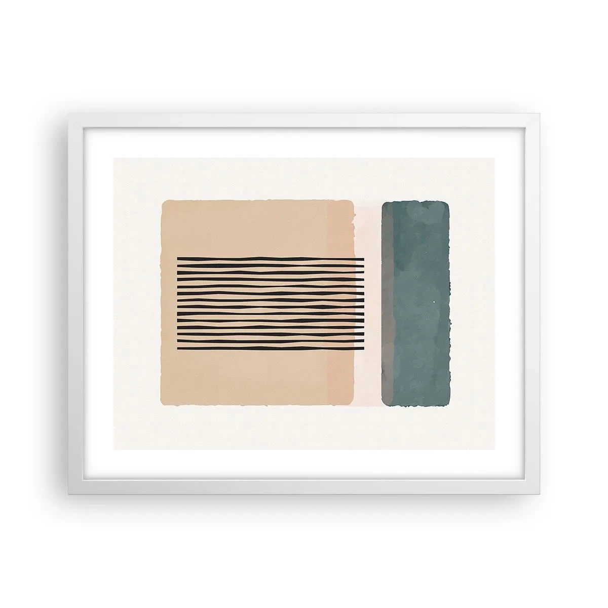 Poster în ramă albă - Totul este în regulă - 50x40 cm