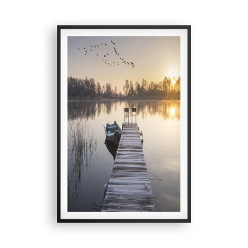 Poster în ramă neagră - O să mă întorc în curând - 61x91 cm