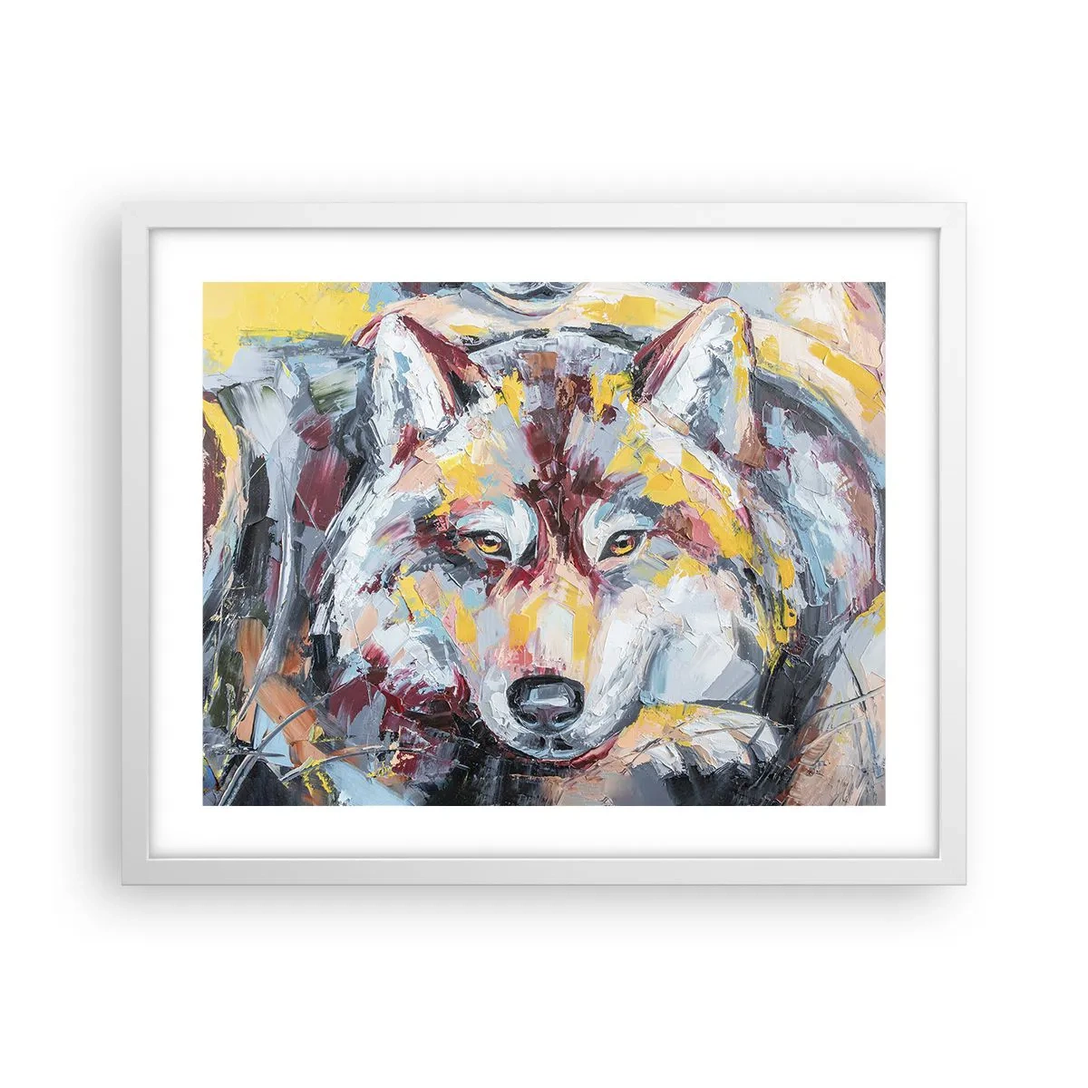 Poster în ramă albă - Pace pentru cel drag - 50x40 cm