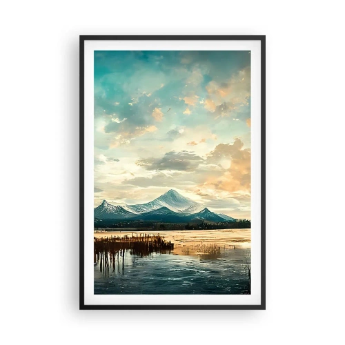 Poster în ramă neagră - Sub protecția cerului - 61x91 cm