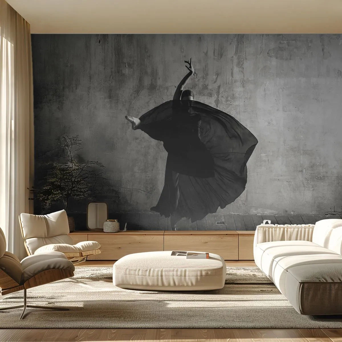 Tapet Premium Sand - Un pas pasional - Balerină, Dans, Balet - 100x70 cm