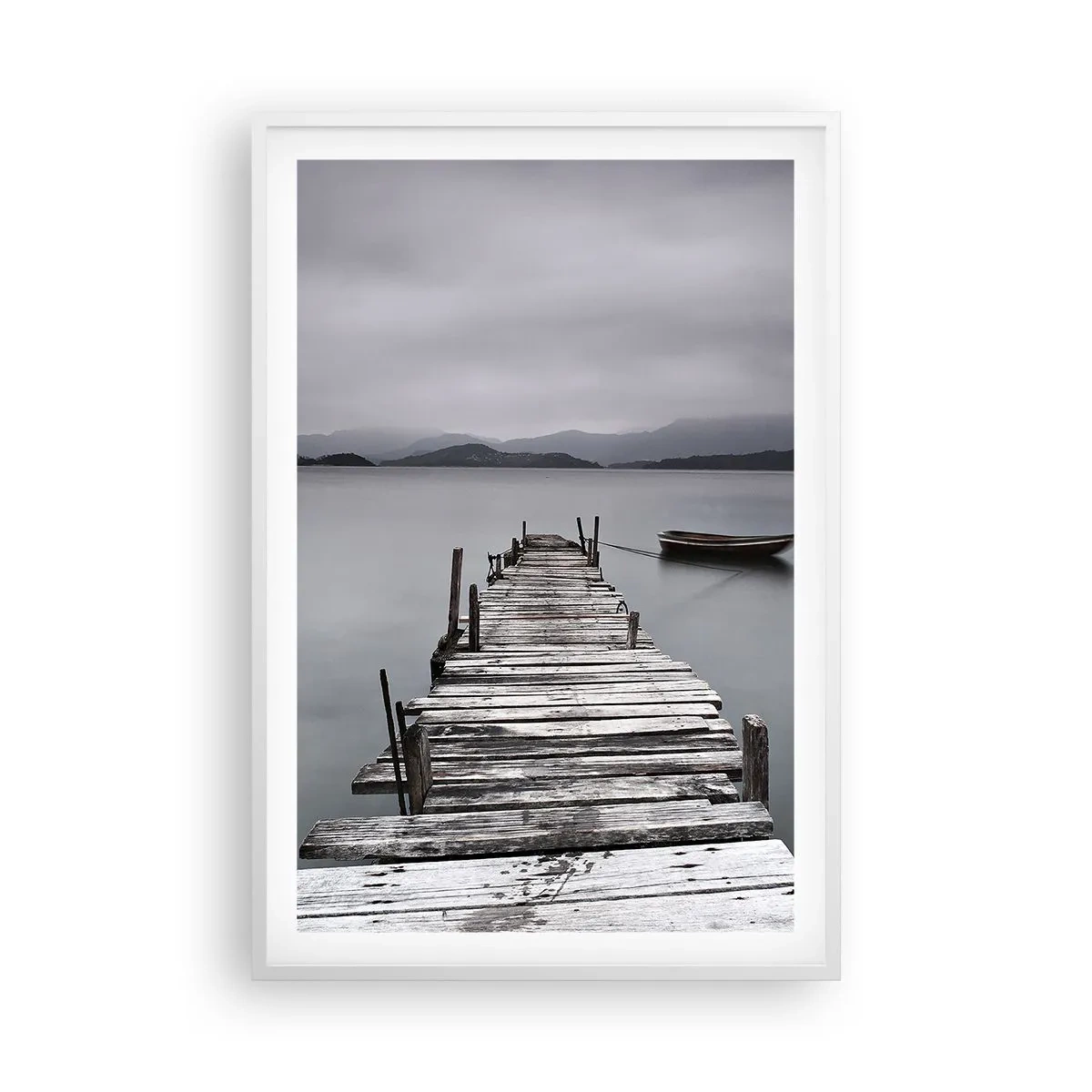 Poster în ramă albă - Poți pleca mâine - 61x91 cm