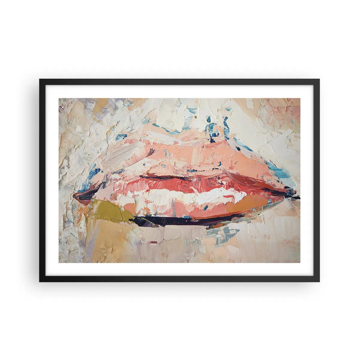 Poster în ramă neagră - Trezește simțurile - 70x50 cm