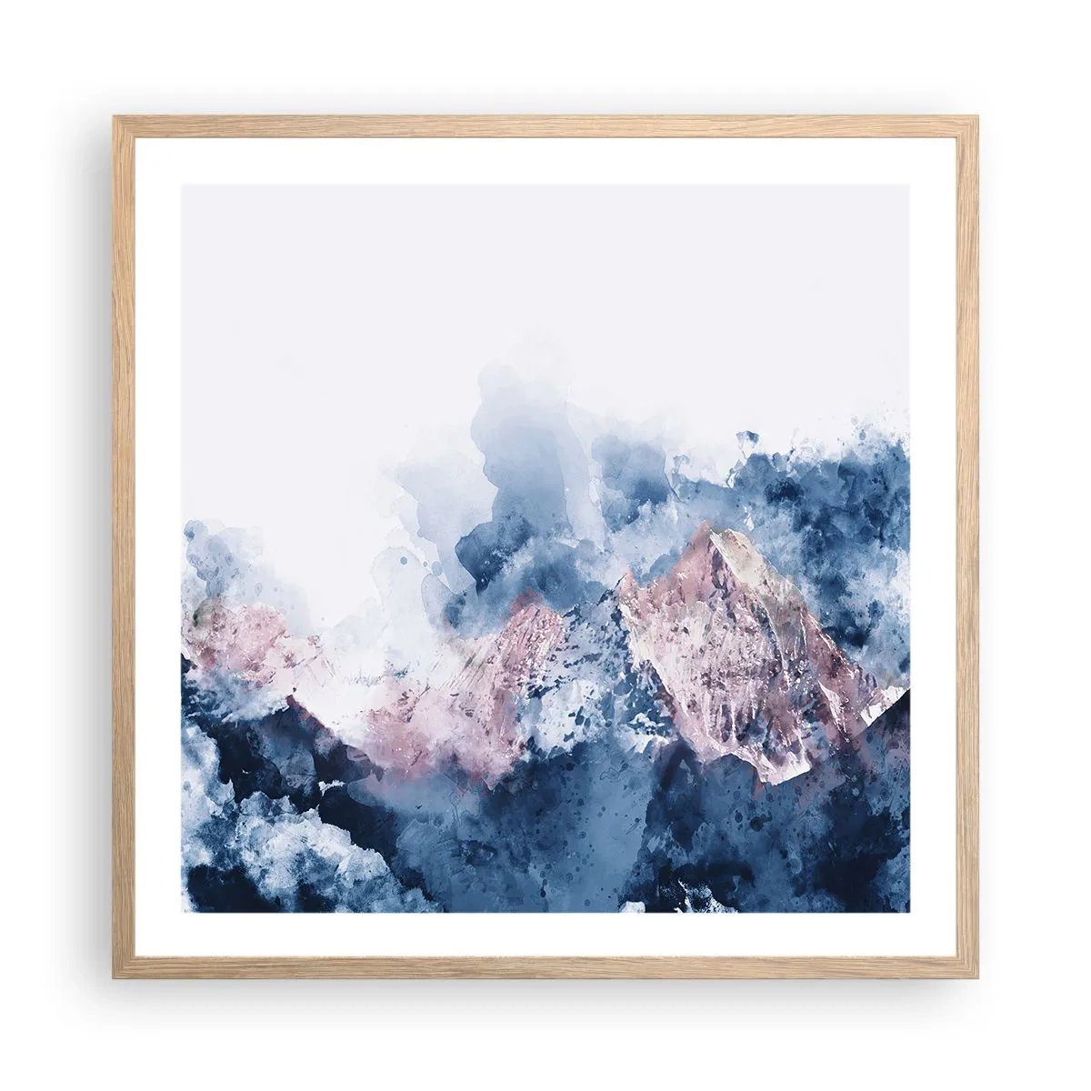 Poster în ramă de stejar deschis - Acestea sunt vârfurile! - 60x60 cm