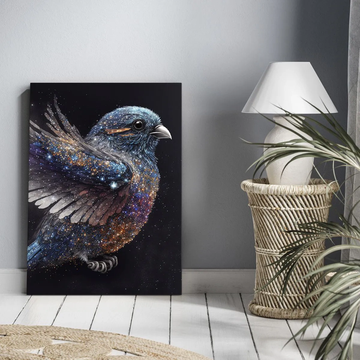 Tablou pe pânză - Vrăbiuța de diamant - 50x70 cm