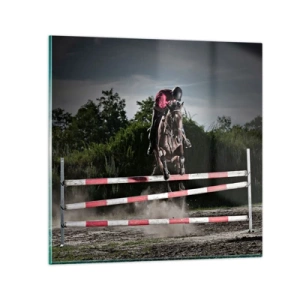 Tablou pe sticlă - Împreună pentru victorie - 50x50 cm