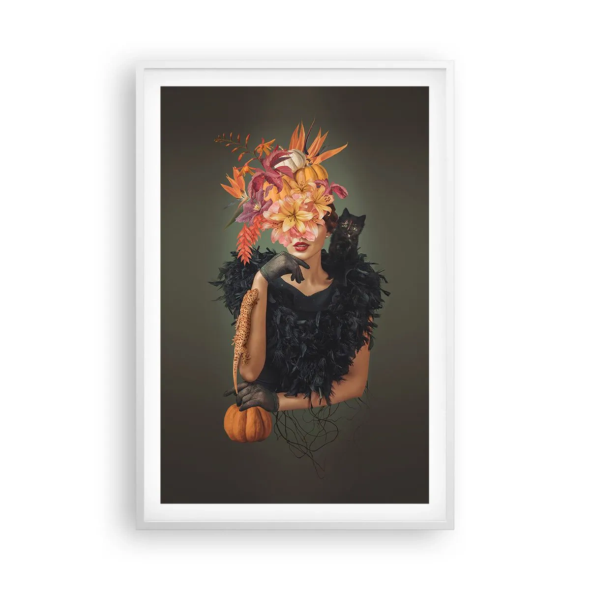 Poster în ramă albă - Magia vrăjitoarei - 61x91 cm