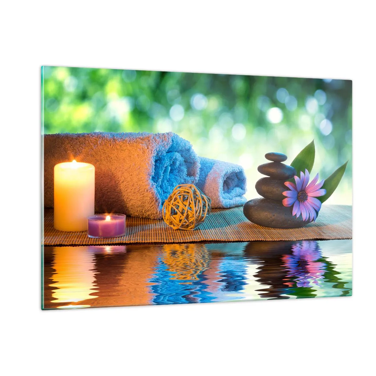 Tablou pe sticlă - Timp pentru corp - 120x80 cm